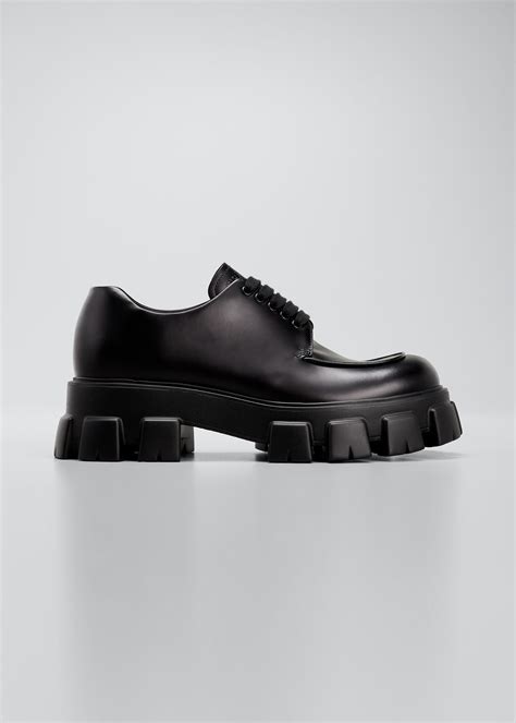 prada derby monolith|lug sole derby.